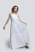 AKOSEE - Original Mae Parachute Maxi Dress in White