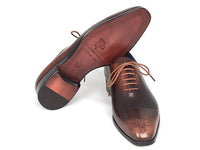 Paul Parkman Men's Camel & Brown Wholecut Oxfords (ID#KR254CML)