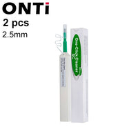 ONTi 2pcs One-Click Cleaner Optical Fiber Cleaner Pen Cleans 2.5mm SC FC ST and 1.25mm LC MU Connector Over 800 Times