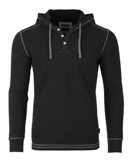 ZIMEGO Men's Thermal Long Sleeve Lightweight Fashion Hooded Henley