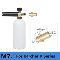 KNILCA - Original High Pressure Snow Foam Lance for Karcher K Series Soap Foamer Adjustable Foam Nozzle Professional Foam Generator Car Washer