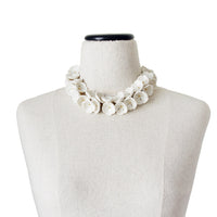 POPORCELAIN - Original Porcelain Plum Blossom Cluster Necklace