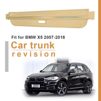 OVERE 1Set Car Rear Trunk Cargo Cover for BMW X5 E70 F15 2007-2018 Car-Styling Black Security Shield Shade Auto Accessories