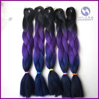 Desire for Hair 10packs Per Lot 24inch 100g Synthetic Braiding Hair Jumbo Braids 3 Tone Omber Blonde Lavender Color