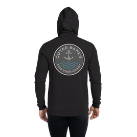 Men's Lightweight Slim Fit Zip Up Outer Banks Hoodie