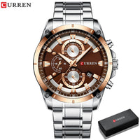 CURREN Creative Design Watches Men Luxury Casual Quartz Wristwatch With Stainless Steel Chronograph Sport Watch Male Clock