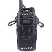 Abbree MSC-20E Portable Walkie Talkie Nylon Case Cover Holder for Yaesu Baofeng UV-5R UV-9R Plus Pro UV-XR TYT Woxun 2-Way Radio