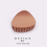 1PC 2022 New Arrival Korean Fashion Design Women Hair Claw Solid Color Hair Crab Retro Square Scrub Hair Clips