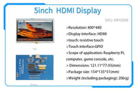 3.2/3.5/5/7/10.1 Inch Touch LCD Display Module Support for Raspberry Pi 3B+ 4 B