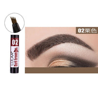 HZBCLY BEAUTIFUL LIFE STORE - 10 Pcs Four Claws Eyebrow Pencil Durable Waterproof Natural Black Brown Grey Liquid Eyebrow Pencil Long-Lasting Eyebrow Pen