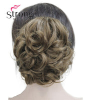 StrongBeauty Short Ponytail Hair Piece Extension Synthetic Hair Wavy Claw Clip in/on Hairpiece COLOUR CHOICES