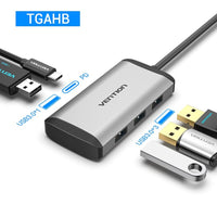 Vention USB Type C Converter Type C to HDMI VGA USB 3.0 PD Power 3.5mm Audio RJ45 Ethernet Adapter SD/TF Card Reader USB HUB NEW