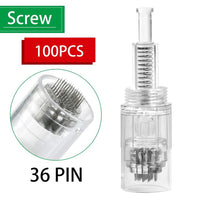 RAIULEKO - Original 100/50/20pcs Screw Bayonet Cartridge Replacement for Dr.imp Pen Micro Needle 9 Pin/12 Pin/36 Pin/3d/5d Nano