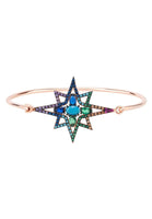 Original Northern Starburst Multi Coloured Bangle Rosegold