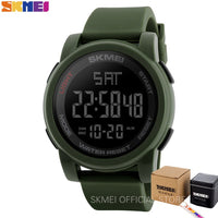 SKMEI Top Luxury Sport Watch Men Alarm Clock 5Bar Waterproof Watches Multifunction Digital Watch Reloj Hombre 1257