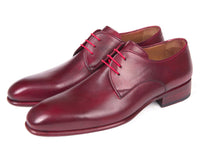 Paul Parkman Burgundy Hand Painted Derby Shoes (ID#633BRD72)