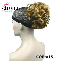 StrongBeauty Short Ponytail Hair Piece Extension Synthetic Hair Wavy Claw Clip in/on Hairpiece COLOUR CHOICES