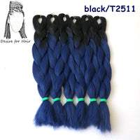 Desire for Hair 10packs Per Lot 24inch 100g Synthetic Braiding Hair Jumbo Braids 3 Tone Omber Blonde Lavender Color