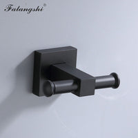 Aluminum Bathroom Accessories Black Towel Rack Towel Ring Hair Dryer Holder Wall Mounted Toilet Paper Holder Soap Basket WB8813