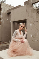 BLUSHFASHION - Original Blush Tulle and Lace Dress #1125