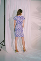 AKOSEE - Original Pragma Wrap Dress in Blue Biro