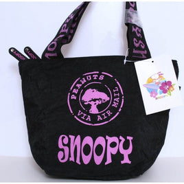 Woman's Bag Snoopy Peanuts - Black with Pink written - 2801