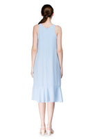 LAGEROSE - Original Round Neck Long Flounced Dress