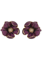 LATELITA - Original Poppy Flower Red Earring Gold