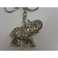 Shaped keyring Elephant with rhinestones