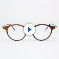 MARION - Original Featherlight Titanium & Wood Eyeglasses