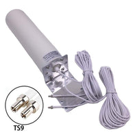 JX 3G 4G LTE External Antennna Outdoor With 5m Dual SlIder CRC9/TS9/SMA Connector for 3G 4G Router Modem