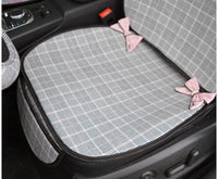 Bowknot Car Pillow Decoration Sets Auto Seat Neck Waist Supports Cushion Steering Wheel Covers Tissue Box Gear Shifter Handbrake