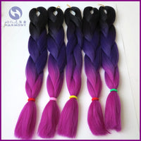 Desire for Hair 10packs Per Lot 24inch 100g Synthetic Braiding Hair Jumbo Braids 3 Tone Omber Blonde Lavender Color