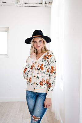 LIVING FREE BEAUTY - Original Floral Desires Open Cardigan