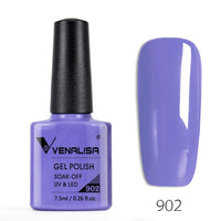 VENALISA - 10 Pcs Nail Gel Polish Full Coverage Beatuiful Color Glitter Color Matt Tempered Top Coat Soak Off Polish Gel Nail Manicure