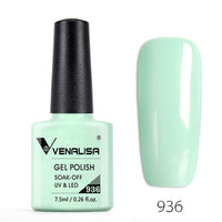 VENALISA - 10 Pcs Nail Enamel Gel Polish 7.5ml Base Coat No Wipe Long Wear Top Coat Full Coverage Color Nail Polish Lacquer Varnish