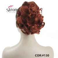 StrongBeauty Short Curly Clip in Claw Ponytail Hair Extension Synthetic Hairpiece 80g With a Jaw/Claw Clip