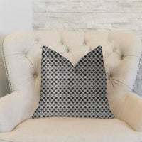 Paramount Gray and Black Luxury Throw Pillow