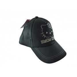 Hello Kitty Cap - Black with rhinestones