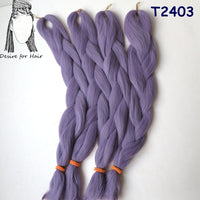 Desire for Hair 10packs Per Lot 24inch 100g Synthetic Braiding Hair Jumbo Braids 3 Tone Omber Blonde Lavender Color