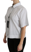 Polo a maniche corte con colletto bianco Top-IT46/XL