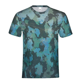 Men's O.U.R. Outdoors Ocean Camo Fitted Breathable Crewneck Tee