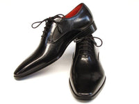 Paul Parkman Men's Black Oxfords Leather Upper and Leather Sole (ID#019-BLK)