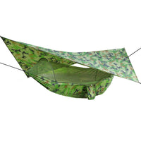 Camping Hammock With Mosquito Net and Rain Fly Portable Double Hammock With Bug Net and Tent Tarp Tree Straps for Travel Camping