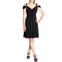 EVANESE INC. - Original Women's Plus Size Elegant Short Dress With Shoulder Bands