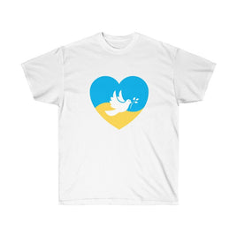 Ukraine Heart With Dove Stop War T-Shirt