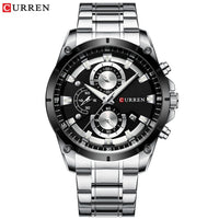 CURREN Creative Design Watches Men Luxury Casual Quartz Wristwatch With Stainless Steel Chronograph Sport Watch Male Clock