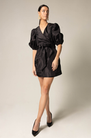 LE REUSSI - Original Black Lusso Wrap Dress