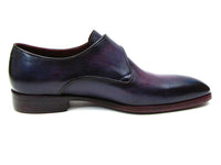 Paul Parkman Single Monkstrap Shoes Purple Leather (ID#DW754T)