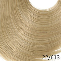 Original Synthetic Clip in Hair Extension Ombre Bayalage Long Straight Flase Hair Pieces for Women 24" 5clips One Piece 3/4 Head